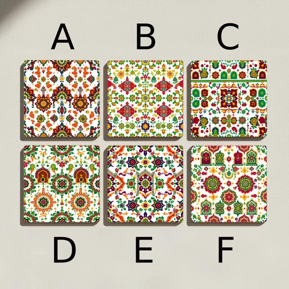 Pakistani Truck Art Ceramic Coaster Set — vista 2
