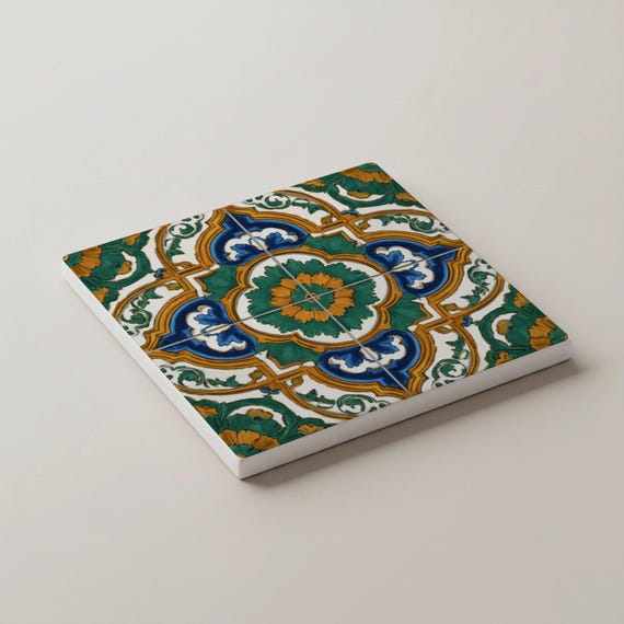 Talavera / Juego de posavasos de arte popular mexicano / Decoración co — vista 4