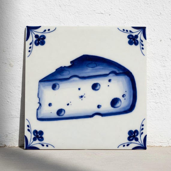 Queso en azul de Delft