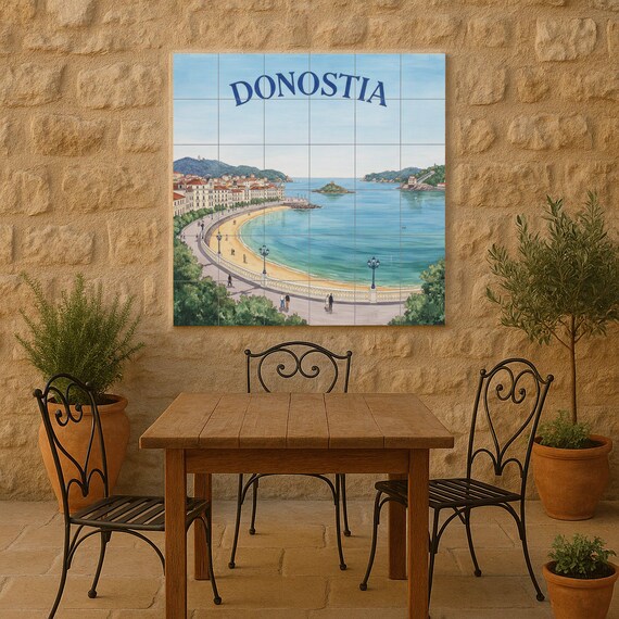 Cuadro decorativo de la bahía de Donostia La Concha — vista 2