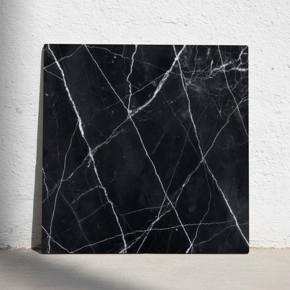Negro mármol — Azulejo decorativo de Cerámicas La Noria