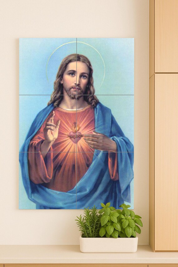 Mural cerámico del Sagrado Corazón de Cristo — vista 4