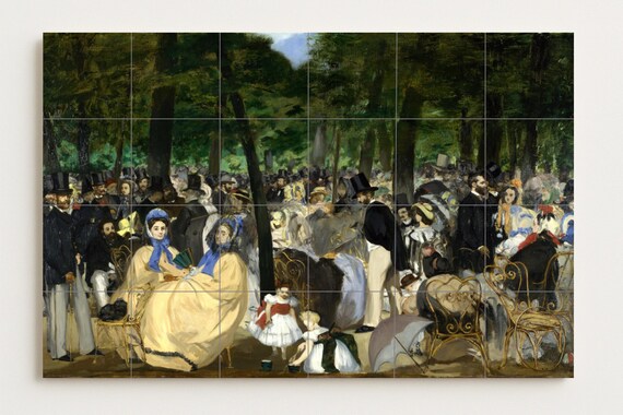 Mural de cerámica con música en las Tullerías — vista 2