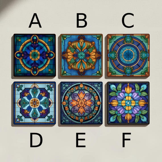 French Cathedral Ceramic Coaster Set — vista 2