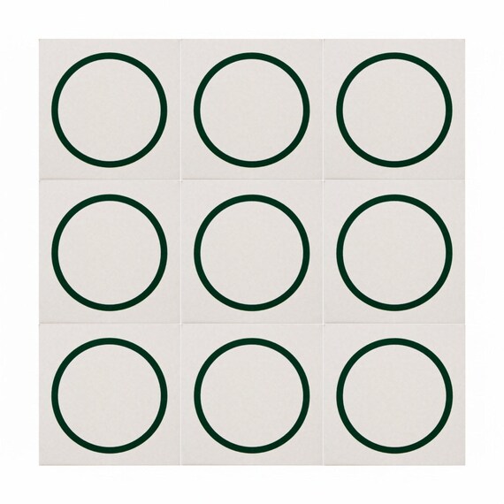 Verde círculo minimalista — vista 3