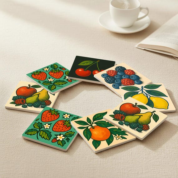 Frutas botánicas / Decoración de cocina vintage — vista 4