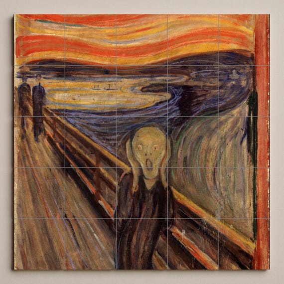 Mural de azulejos "El Grito" de Munch — vista 3