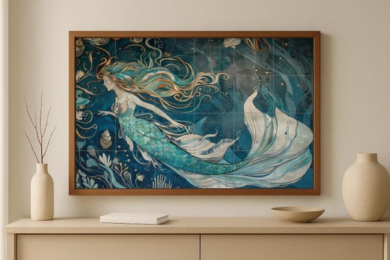 Mural de sirena nórdica — vista 4