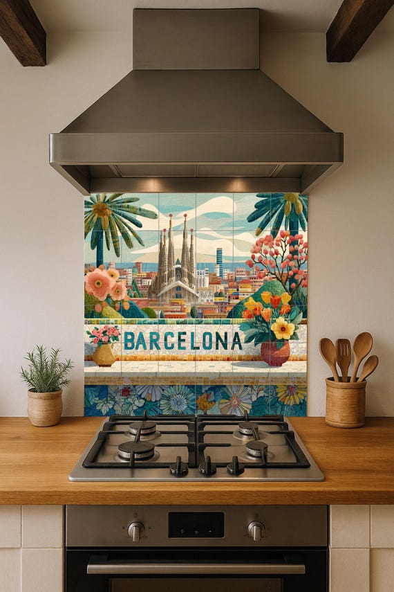 Mural de azulejos de Barcelona — vista 4