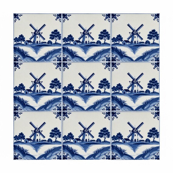 Molino en azul de Delft — vista 4