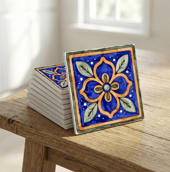 De Talavera azul español — vista 3