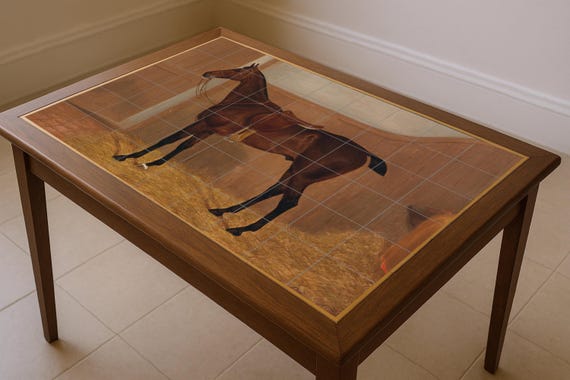 Mural de caballo ecuestre — Mural cerámico de Cerámicas La Noria