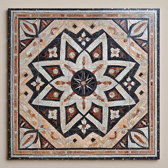 Mural cerámico de mosaico sirio — vista 3