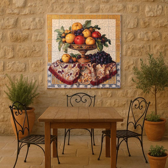 Mural cerámico de bodegón — vista 4