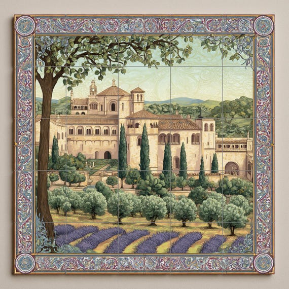 Mural de azulejos del Monasterio de Poblet — vista 3