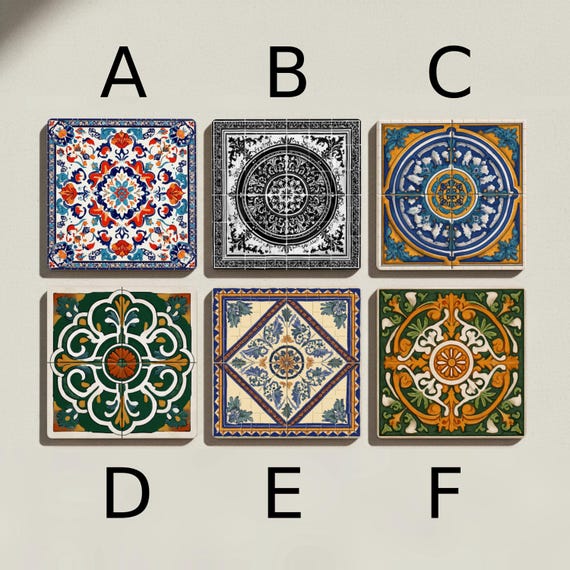 Talavera & Maiolica Ceramic Coaster Set — vista 2