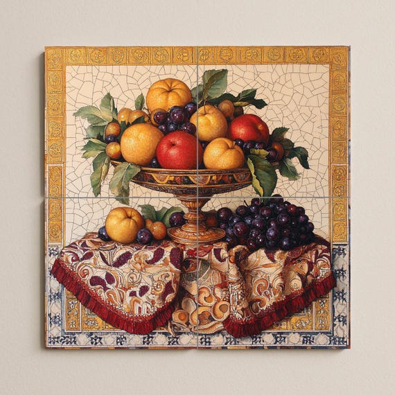 Mural cerámico de bodegón — vista 2
