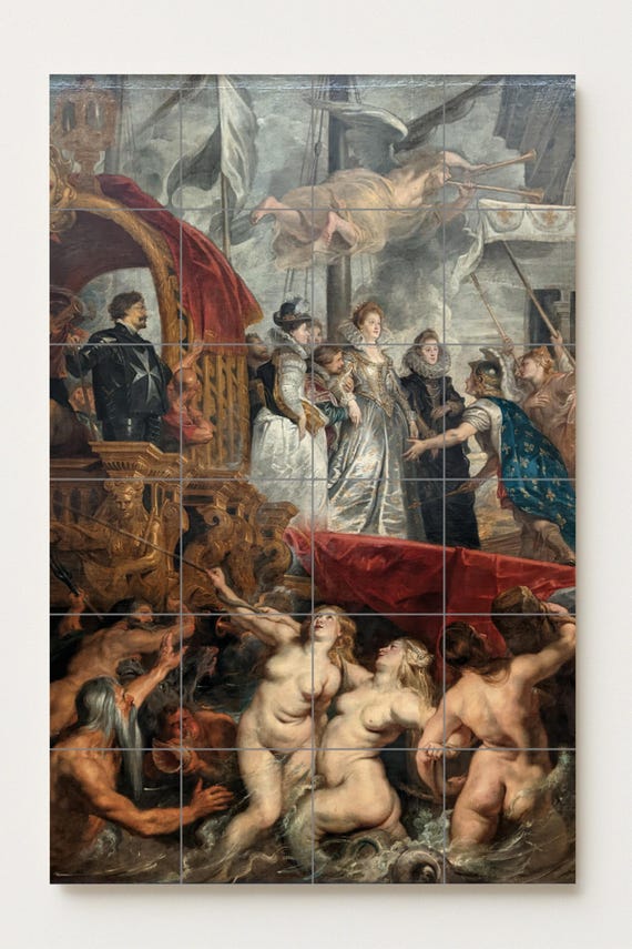 Mural de cerámica "El desembarco de María de Médici" — vista 2