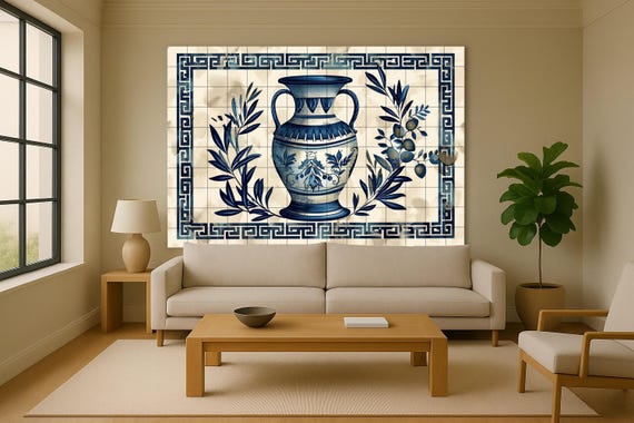 Mural de azulejos de ánfora griega — Mural cerámico de Cerámicas La Noria