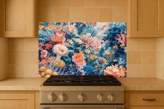 Mural de arrecife de coral — vista 4
