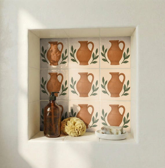 Terracota Jug mediterráneo