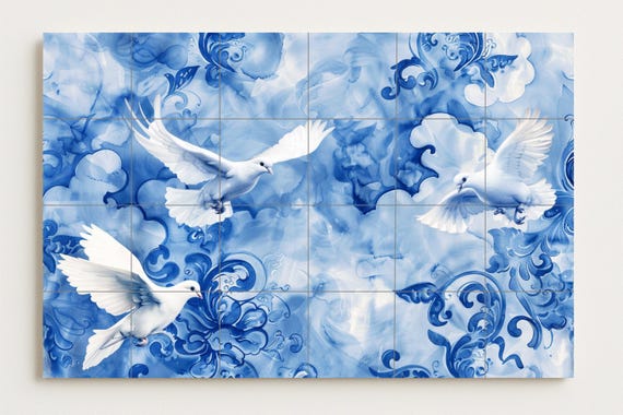 Mural de paloma de la paz — vista 2