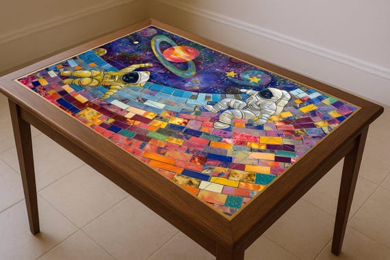 Mosaico de astronauta estelar — vista 4