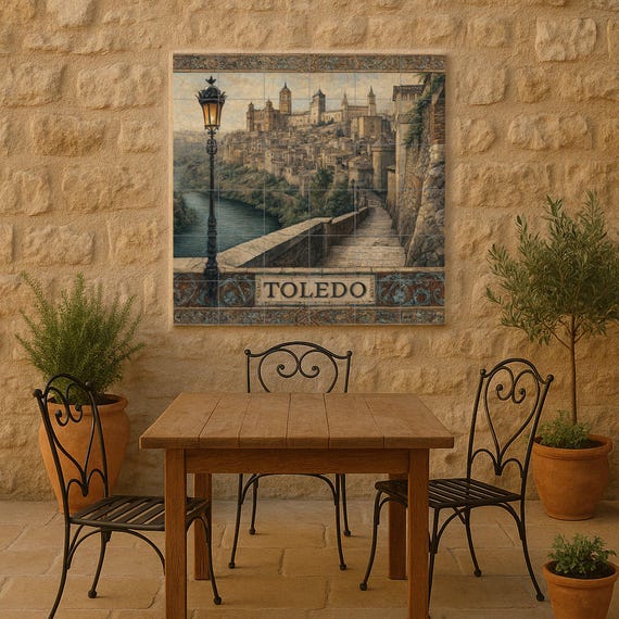Mural de azulejos de Toledo — vista 2
