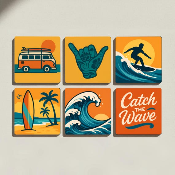 Diseño de cultura surfera — vista 3