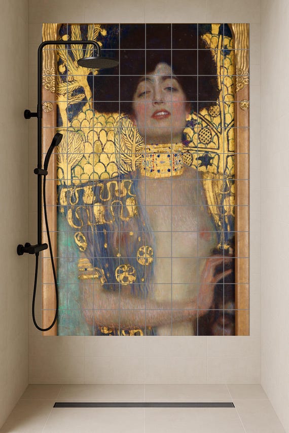 Mural de azulejos de cerámica Judith I — vista 3