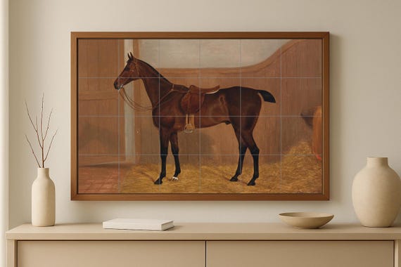 Mural de caballo ecuestre — vista 2