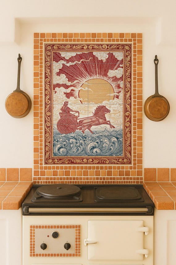 Mural cerámico del Carro del Sol — vista 2