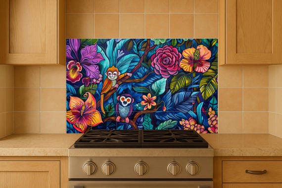 Mural de la selva amazónica — Mural cerámico de Cerámicas La Noria