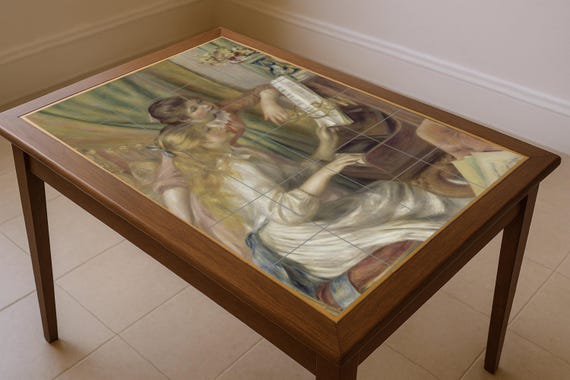 Mural de azulejos de cerámica "Chicas al piano" — vista 4