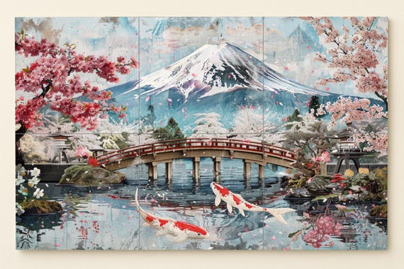 Mural de jardín japonés — vista 3