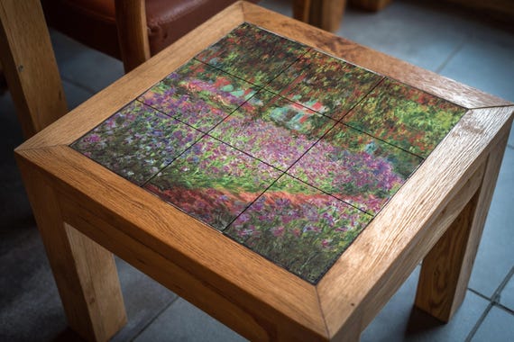 Mural de azulejos de cerámica en el Jardín del Artista de Giverny