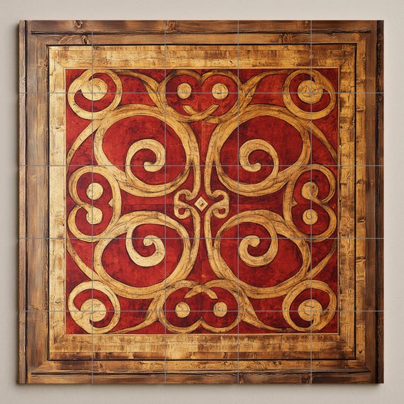 Mural cerámico bizantino macedonio — vista 3