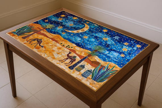 Mural nocturno en el desierto — vista 4