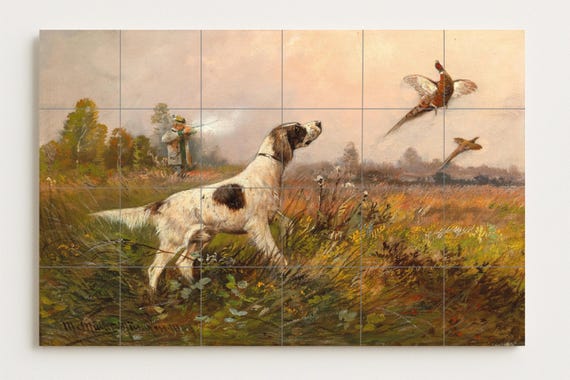 Mural de caza de faisanes — vista 2