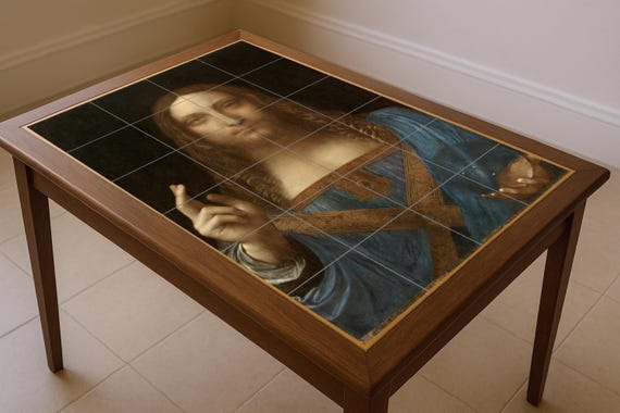 Mural de azulejos de cerámica Salvator Mundi — vista 3