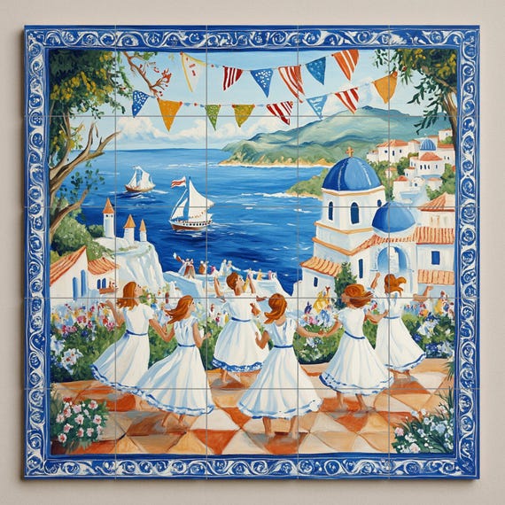 Mural cerámico del Festival Mediterráneo — vista 3
