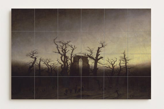 Mural de azulejos de cerámica de la Abadía de Oakwood — Mural cerámico de Cerámicas La Noria