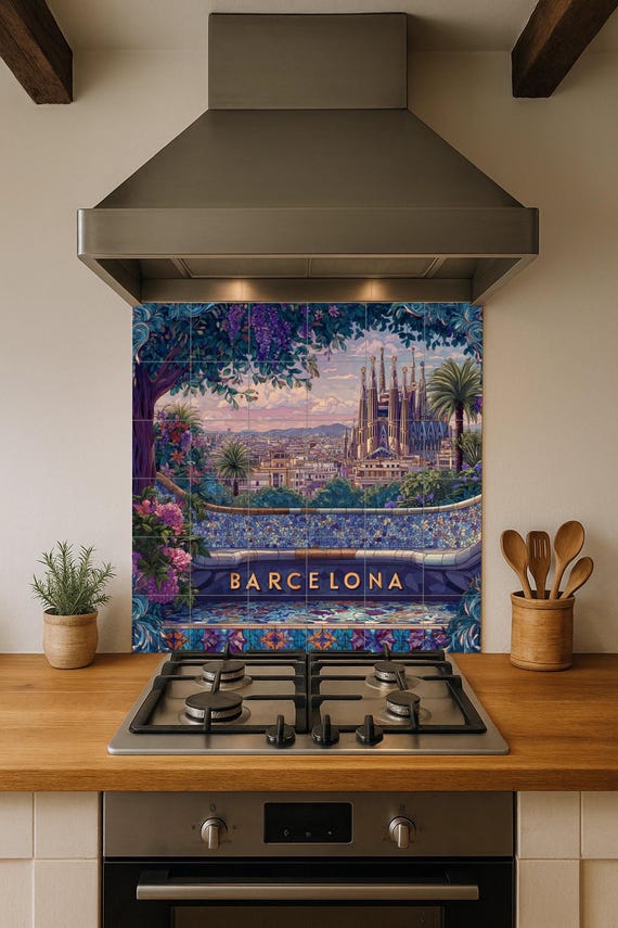 Mural de azulejos de Barcelona — vista 3
