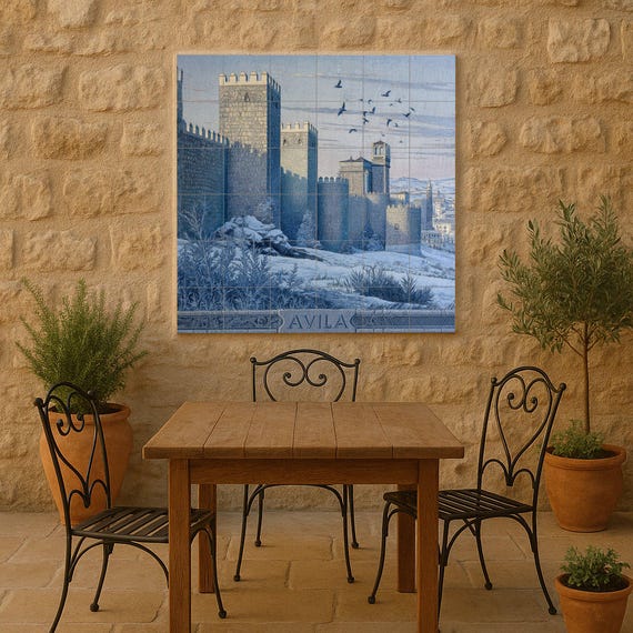 Mural de azulejos de Ávila — vista 2