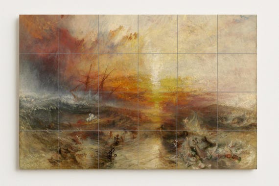 Mural de azulejos de cerámica "El barco de esclavos" — vista 2