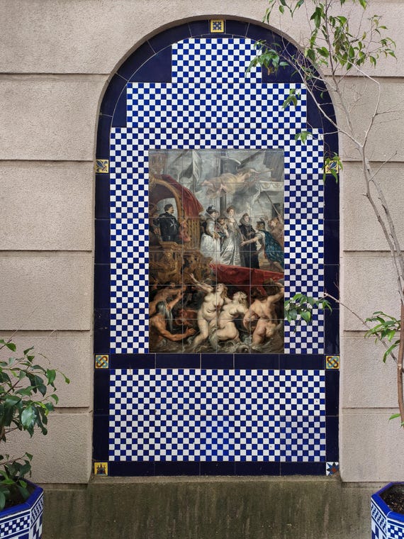 Mural de cerámica "El desembarco de María de Médici" — vista 3