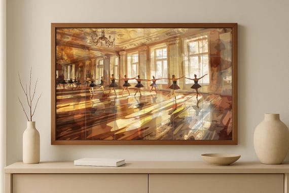 Mural de azulejos de ensayo de ballet — vista 4