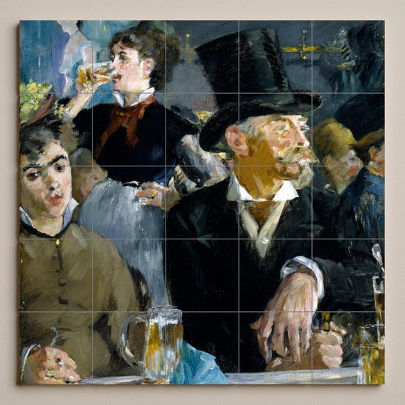 El mural de azulejos de cerámica del Café-Concierto — vista 4