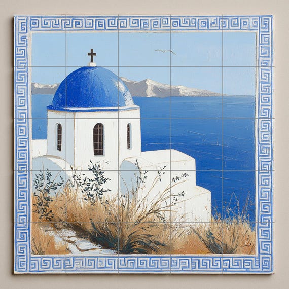 Mural cerámico Horizonte del Egeo — vista 3