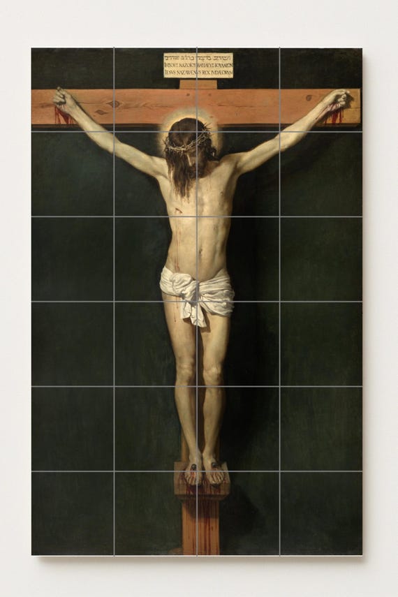 Mural cerámico de la Crucifixión — vista 4